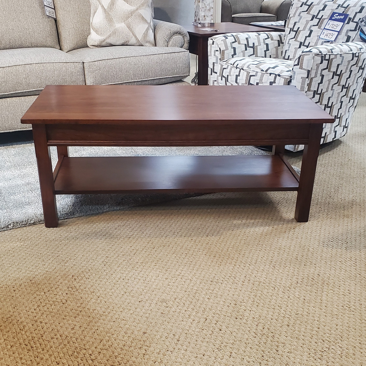 Amish Coffee Table Cherry Occasional Tables Amish Keck Furniture