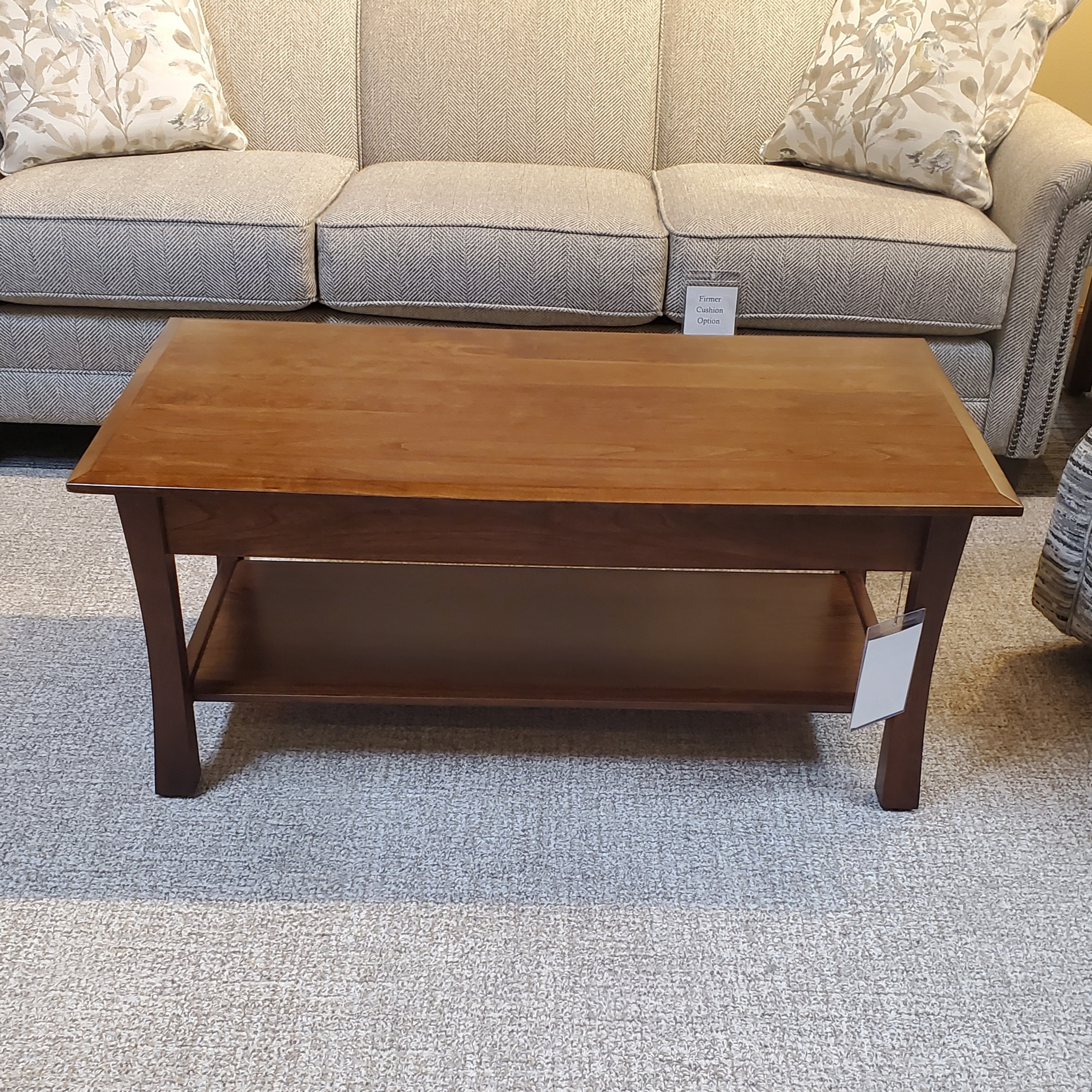 Amish Coffee Table Medium Cherry Occasional Tables Amish Keck Furniture