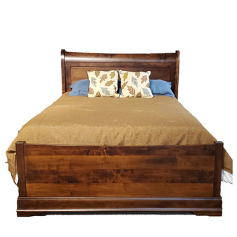 Amish GTS Louis Philippe Queen Sleigh Bed Bedroom Furniture Amish