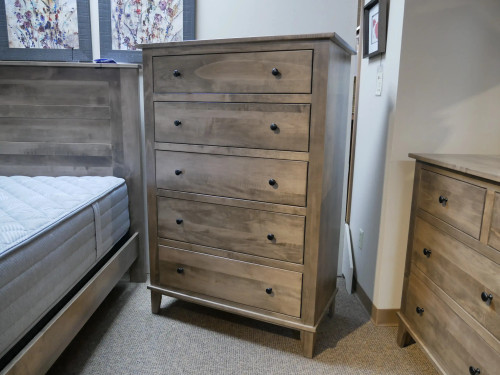 Amish Madison Chest of drawers in maple sandstone finish