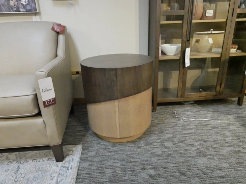 Amish Eclipse Drum End Table