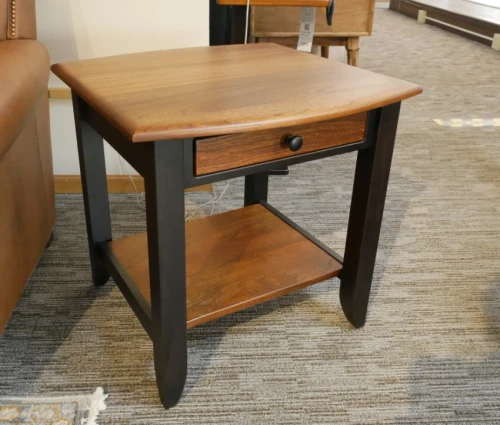 Amish Sierra End Table Elm Top