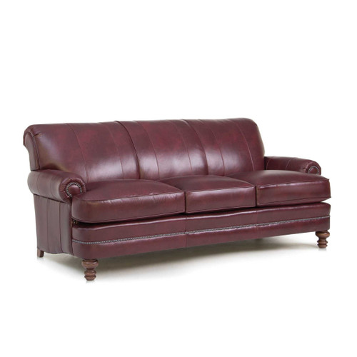Smith Brothers 346 Leather Sofa Living Room Furniture Smith Brothers