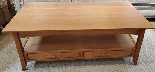 Amish Open Coffee Table- Cherry Amish Shaker Hill Coffee Crystal Valley