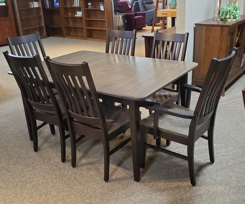 Amish Dining Room Table Set: 2 Tone Oak Dining Room Furniture Amish