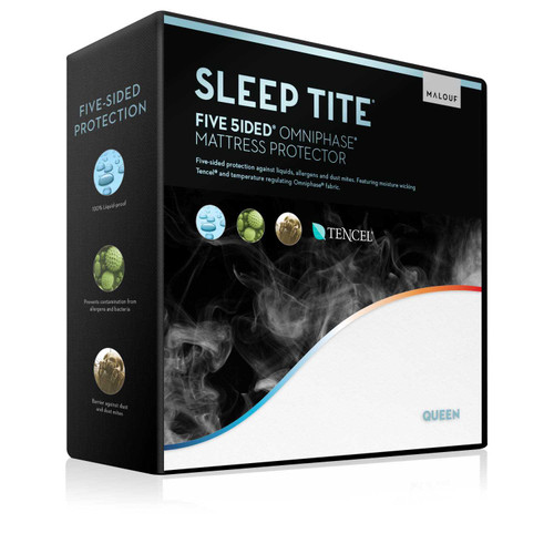 Five 5ided™ Smooth Mattress Protector Bedding Malouf