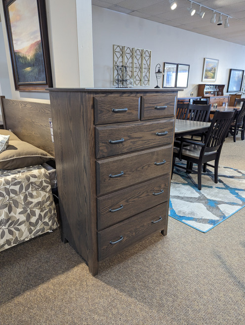 Amish Made 6 Drawer Chest made out of solid oak