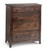 Amish Simplicity Dover 4 Drawer Chest- Oak Shadow