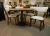Amish made Walnut Pedestal Table Contemporary Designer Set