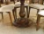 Amish made Walnut Pedestal Table Contemporary Designer Base