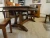 Amish Regal Craftsman Trestle Table Base