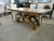 Contemporary Amish Dining Table Set Gateway Base