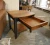 Amish Sierra End Table Elm Top Drawer Open