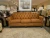 Smith Brothers 396 Large Leather Sofa Living Room Furniture Shown