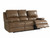 Club Level by Bassett 3729 Parsons Leather Power Reclining Sofa with Power Headrest
