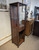 Amish Wine Display Cabinet Quartersawn Oak Smaller Accent Piecen Side