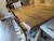 Benchmade Solid Brown Maple Trestle Table 