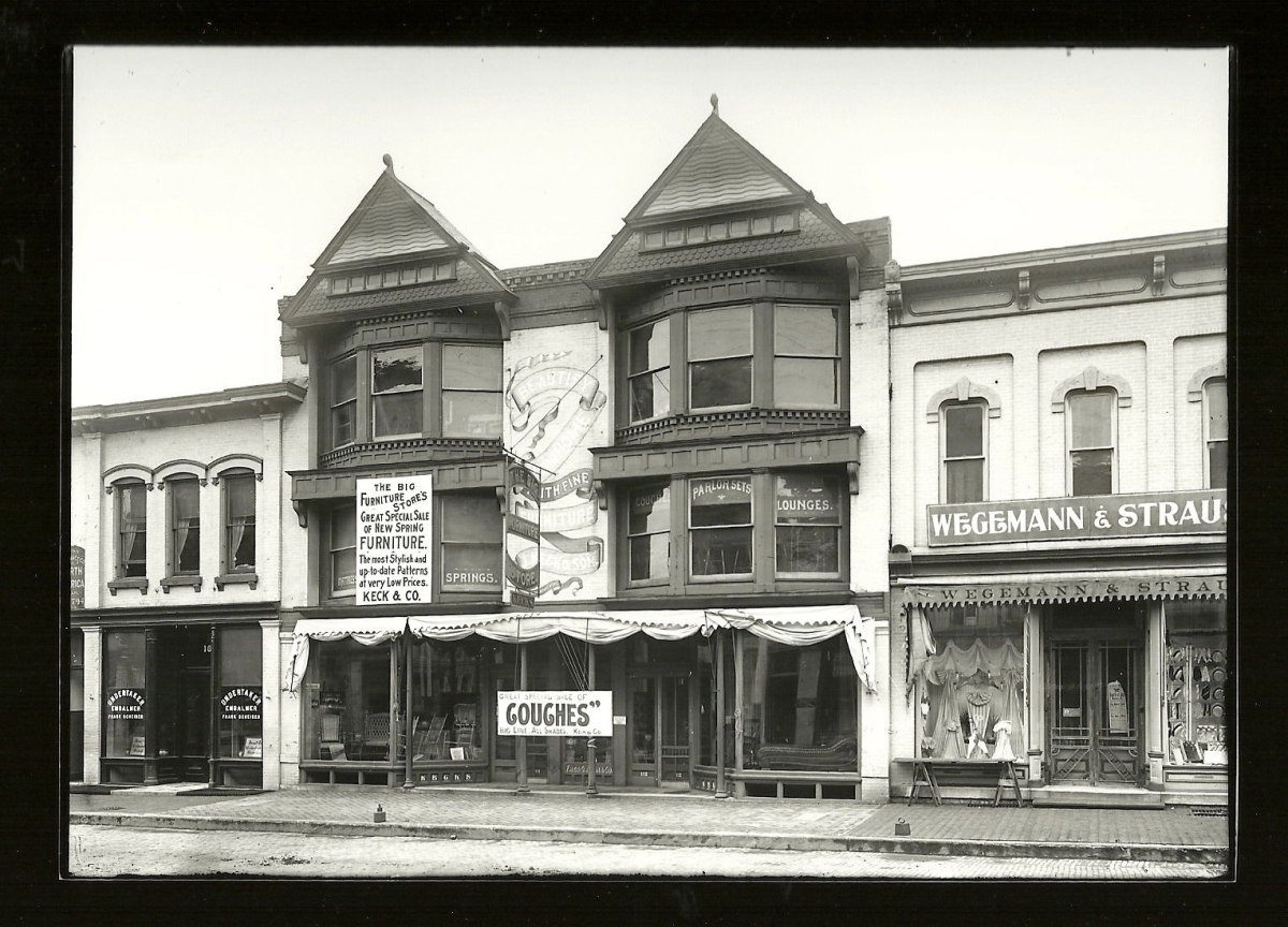 Keck Furniture in Watertown Building Front Historic