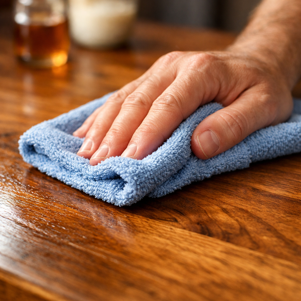Illustration of Simple Furniture Care Routine