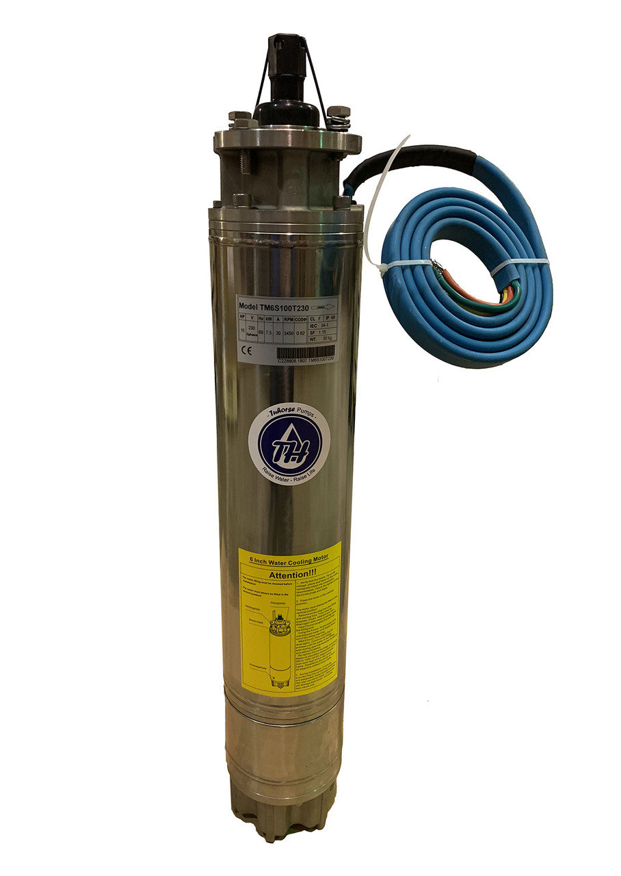 Water filled cooling | 6-Inch 20HP 3-Phase 460V Motor | Full