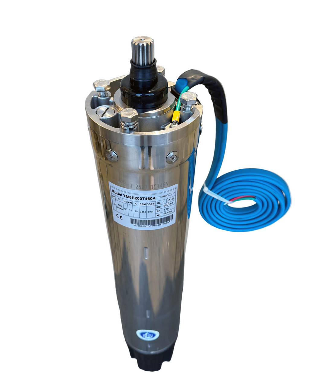 Oil filled cooling | 6-Inch 20HP 3-Phase 460V Motor | Full