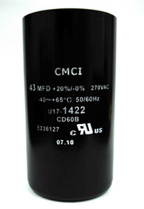 43 MFD capacitor replacement for 1/2HP Pentair, Berkeley, Sta-Rite capacitor start and capacitor run type control boxes.
(U17-1422) 43 MFD capacitor replacement for 1/2HP Pentair, Berkeley, Sta-Rite capacitor start and capacitor run type control boxes.
(U17-1422)