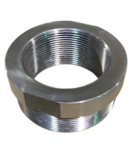 5" NPT Male to 4" NPT Female adaptor / reducer. Stainless Steel 5" NPT Male to 4" NPT Female adaptor / reducer. Stainless Steel