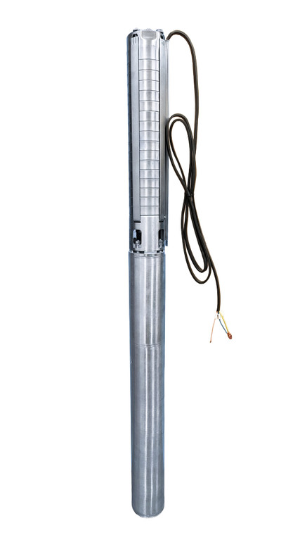 Assembled Tuhorse 4" 2380W (3HP) 2-Wire Solar Submersible Deep Well Pump, Solar DC or AC 230V (4THSG75-1500) 