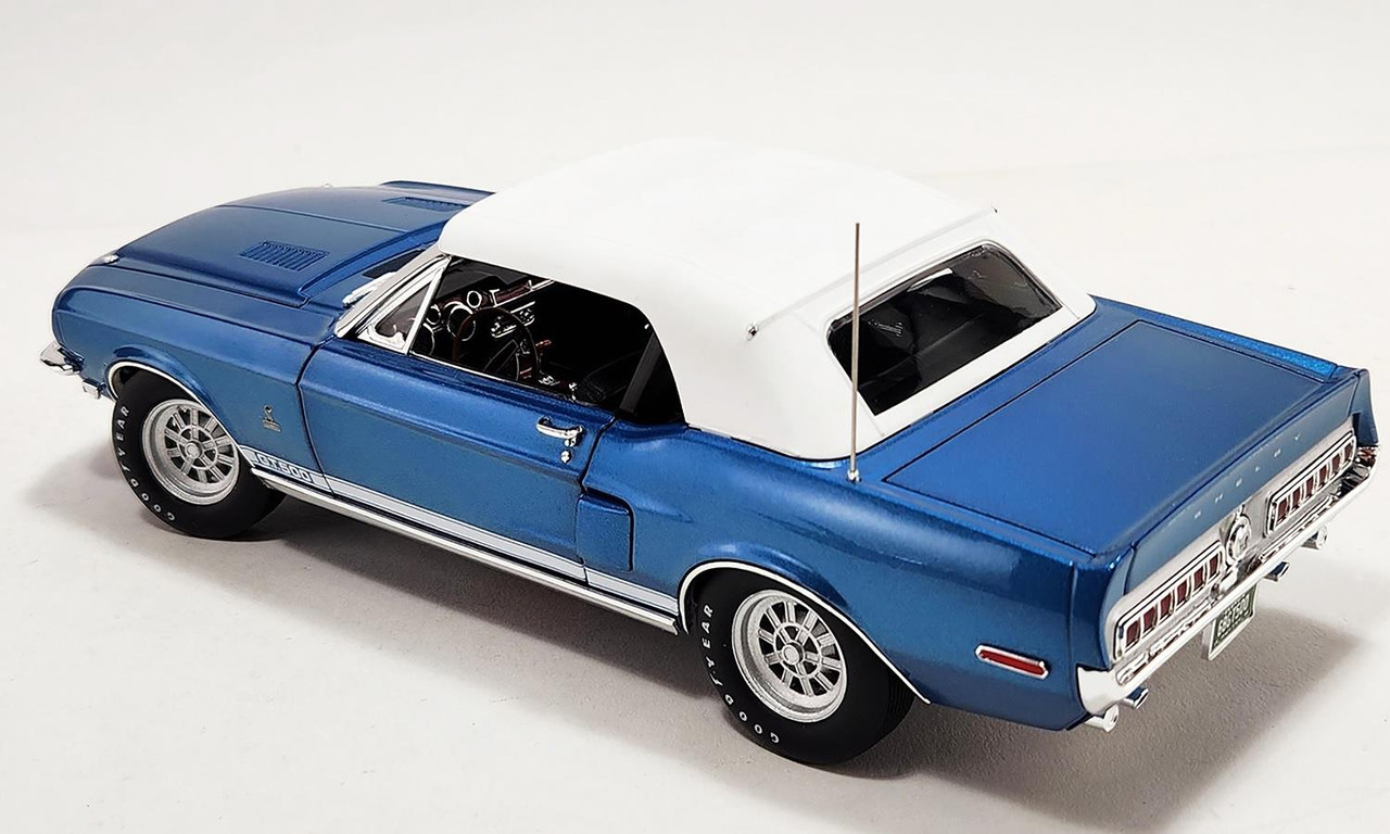 Acme 1:18 Scale 1968 Shelby GT500 Convertible (Acapulco Blue