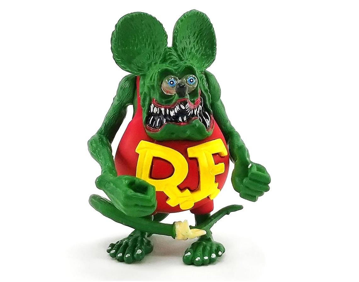 Acme 1:18 Scale Rat Fink Figure - Red Shirt A1800117 - Retro Hobby