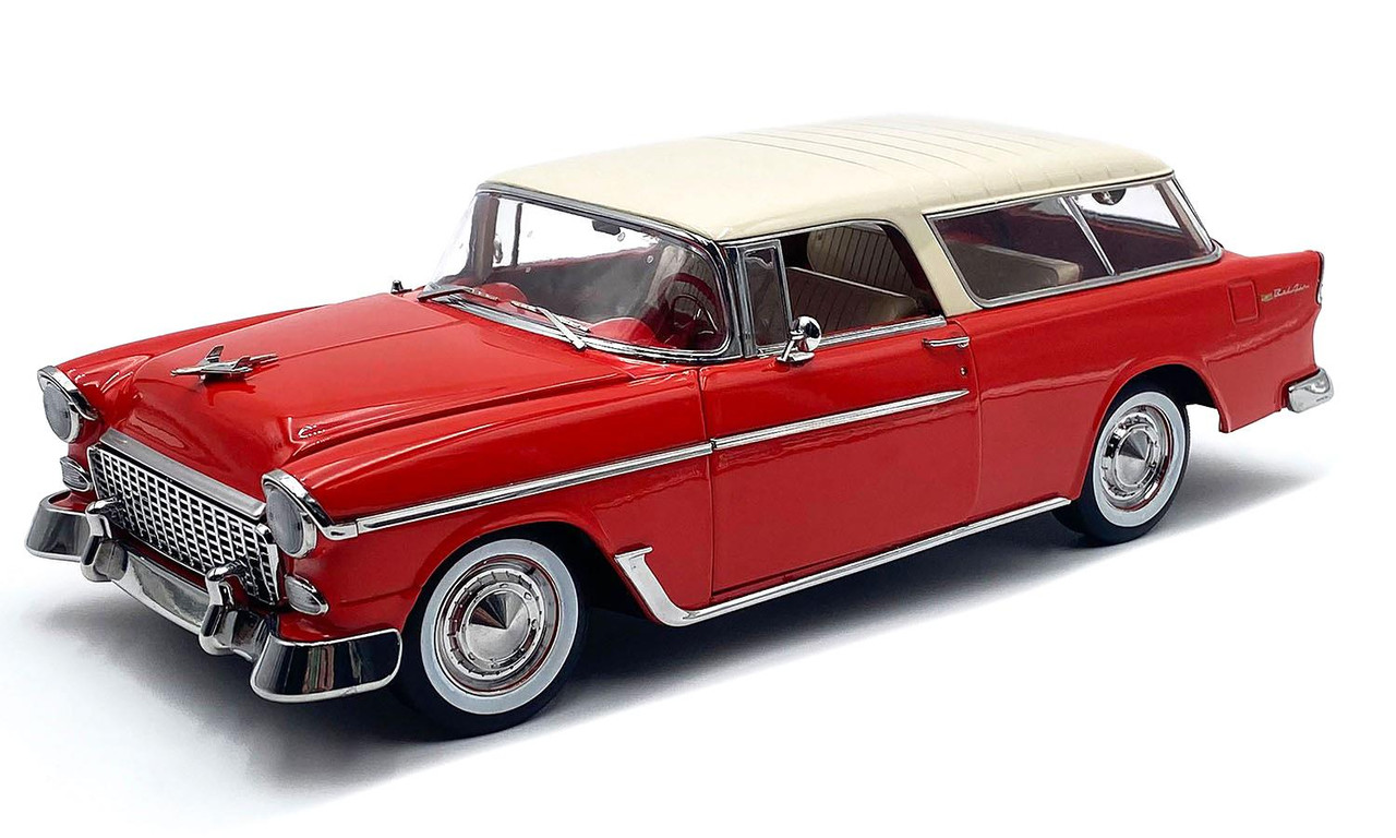 Acme 1:18 Scale 1955 Chevrolet Bel Air Nomad (Gypsy Red) A1807009