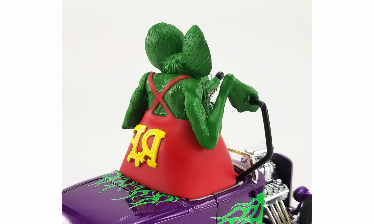 1932 FORD BLOWN HOT ROD ROADSTER WITH RAT FINK FIGURE DIECAST