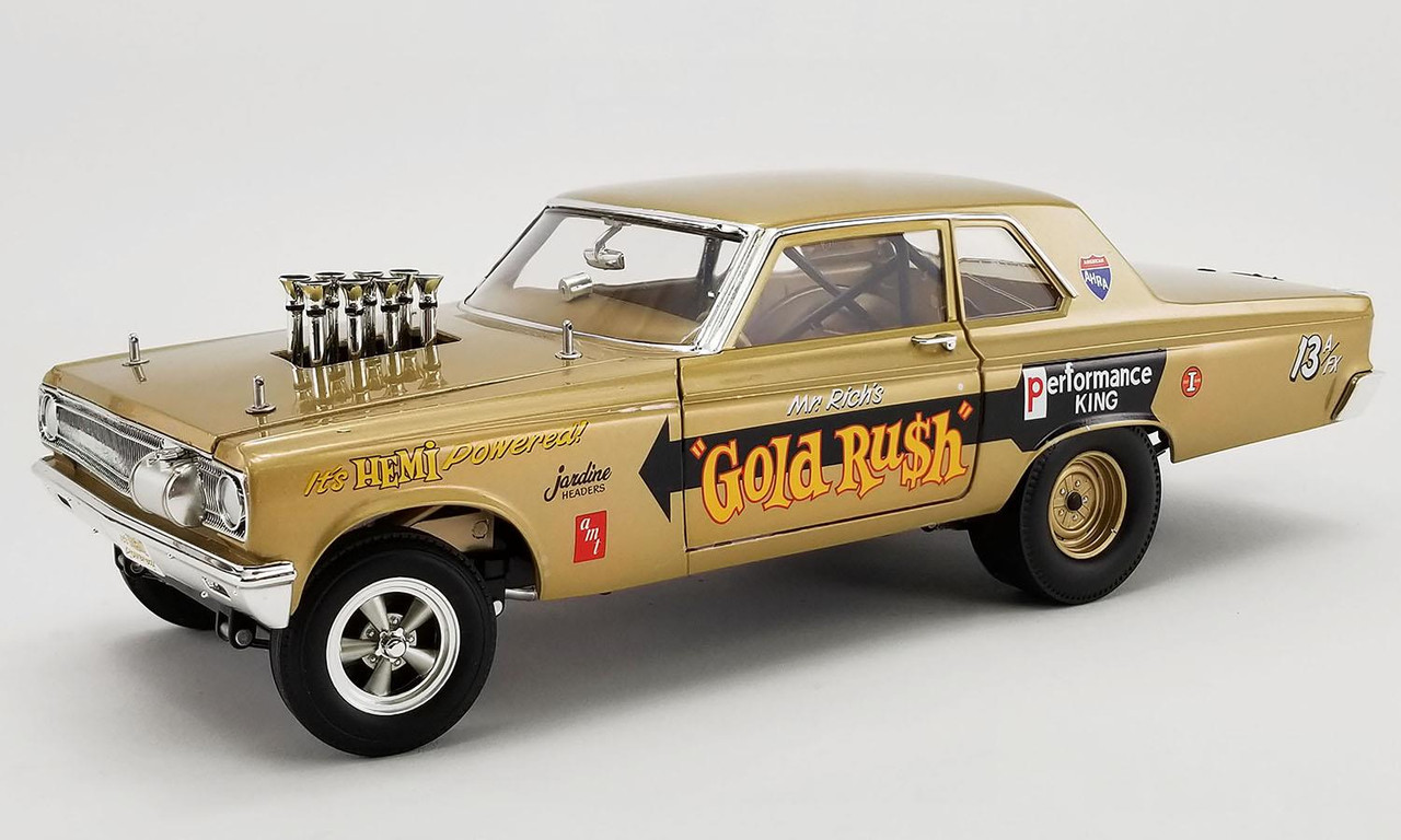 Acme 1:18 Scale 1965 Dodge Coronet AWB - Gold Rush A1806506 Diecast