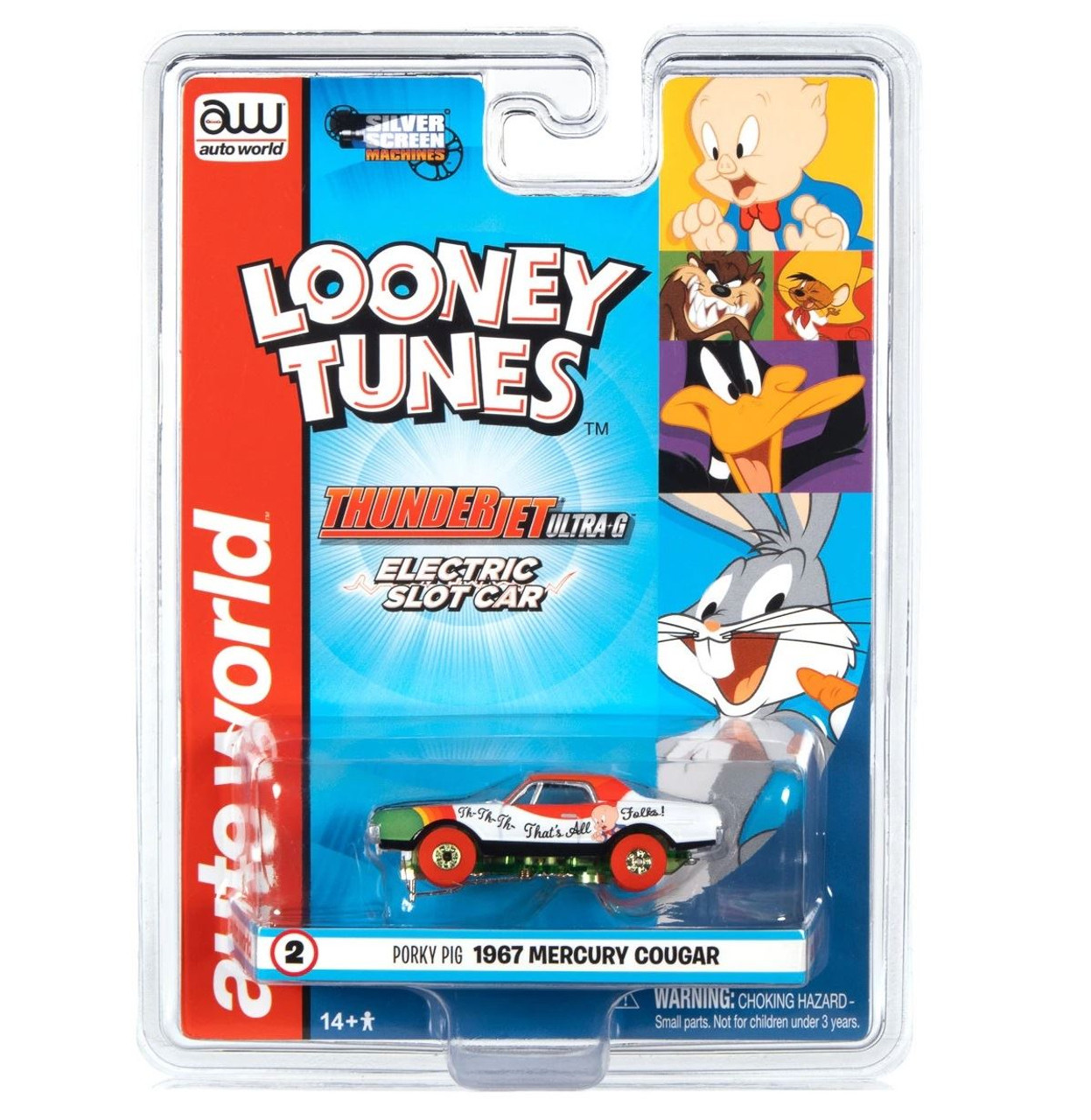 Auto World 1967 Mercury Cougar☆HOスロットカー Amazon.com: Auto World SC357-3 Thunderjet 1967 Mercury