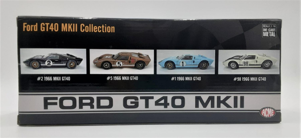 New Acme Diecast 1:18 Scale #2 1966 Ford GT40 MKII 24 Hours of Le