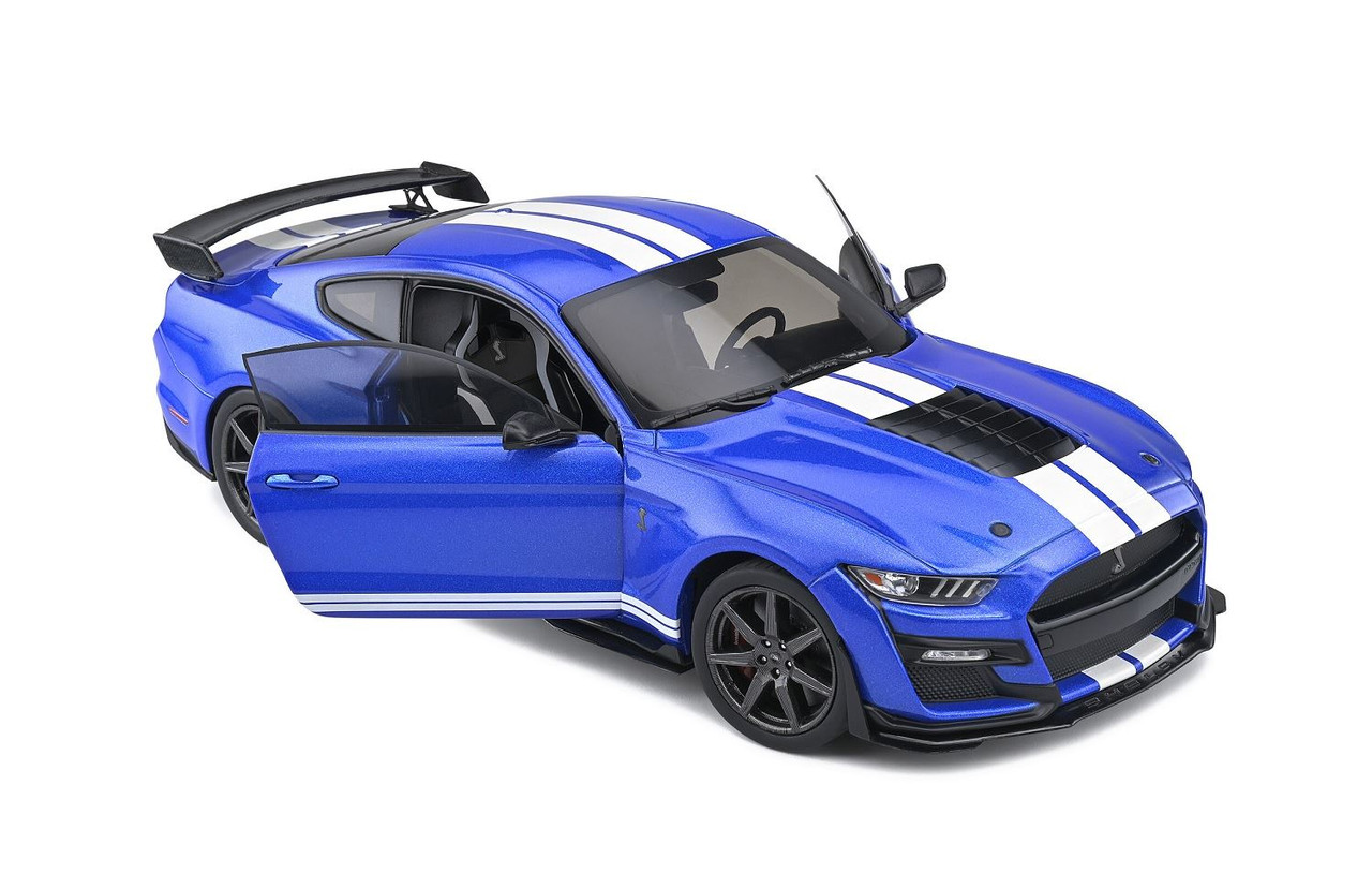 Solido 1:18 Scale 2020 Ford Mustang Shelby GT500 Fast Track, Blue S1805901