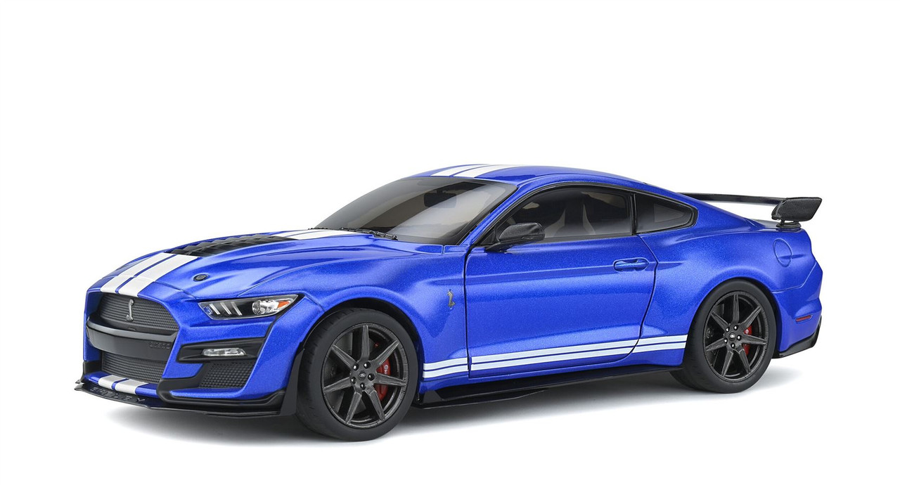 Solido 1:18 Scale 2020 Ford Mustang Shelby GT500 Fast Track, Blue S1805901