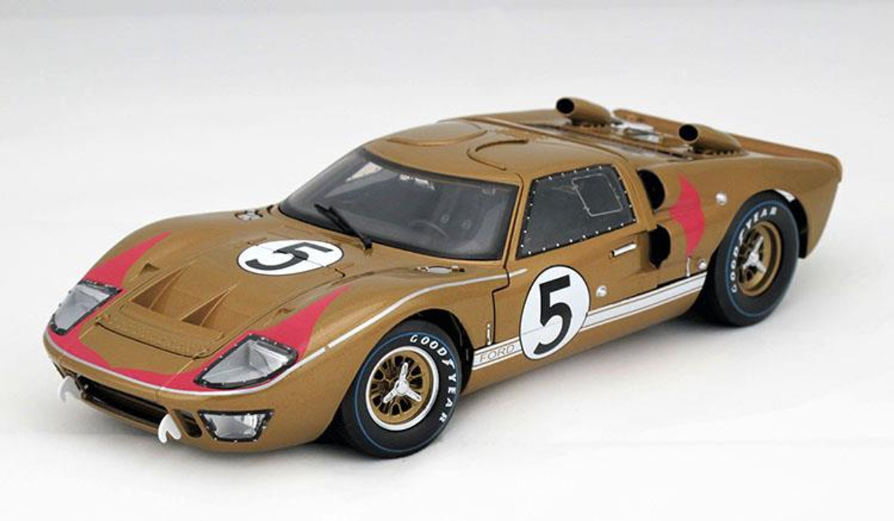 Acme 1:18 Scale #5 1966 Ford GT40 MKII 24 Hours of Le Mans - 3rd Place, Gold