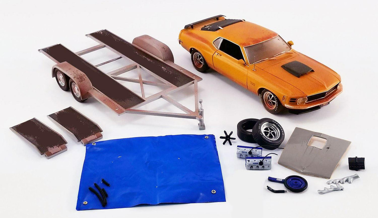 New Acme Diecast 1:18 Pork Chop's Barn Find 1970 Ford Mustang Boss