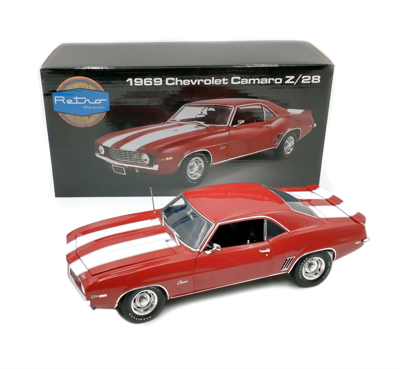 Acme Retro Studios 1:18 Scale 1969 Chevrolet Camaro Z/28 (Red) A1805719RS