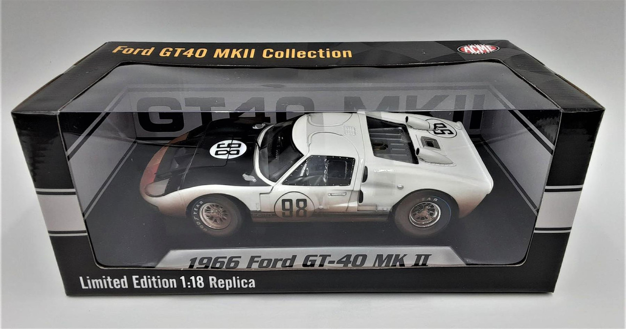 No4 ミニカー1/18箱ありACME 1966 Ford GT-40 MK Ⅱ 1/18 ACME Ford #1 GT40 MKII 1966 Le Mans Gulf Blue After