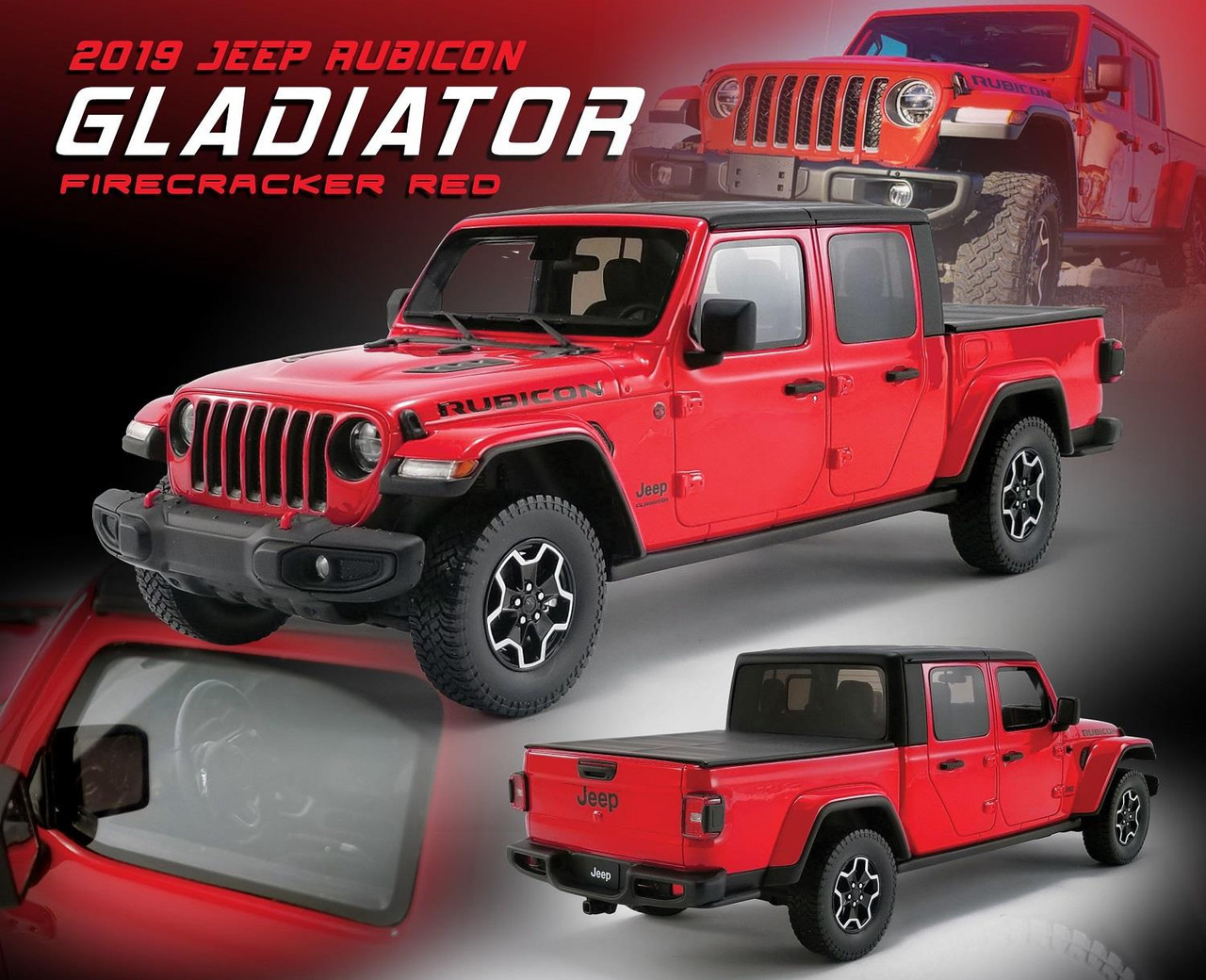 GT SPIRIT Jeep Gladiator 赤 1:18 New Acme Diecast GT Spirit 1:18 Scale Resin 2019 Jeep Rubicon