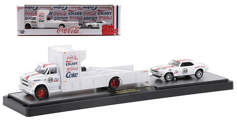 New M2 Diecast Machines 1:64 Coca-Cola Auto Haulers 1968 Chevy C60
