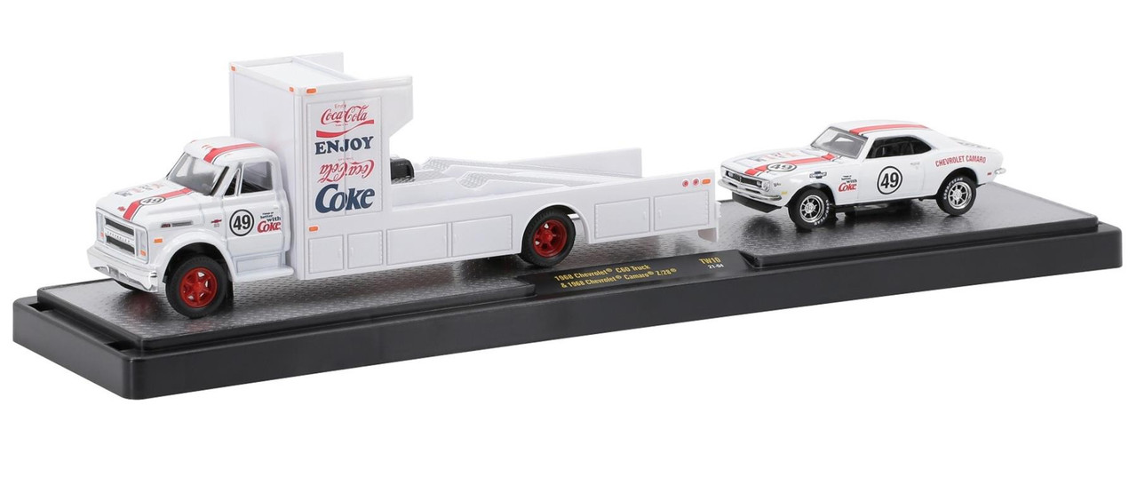 New M2 Diecast Machines 1:64 Coca-Cola Auto Haulers 1968 Chevy C60