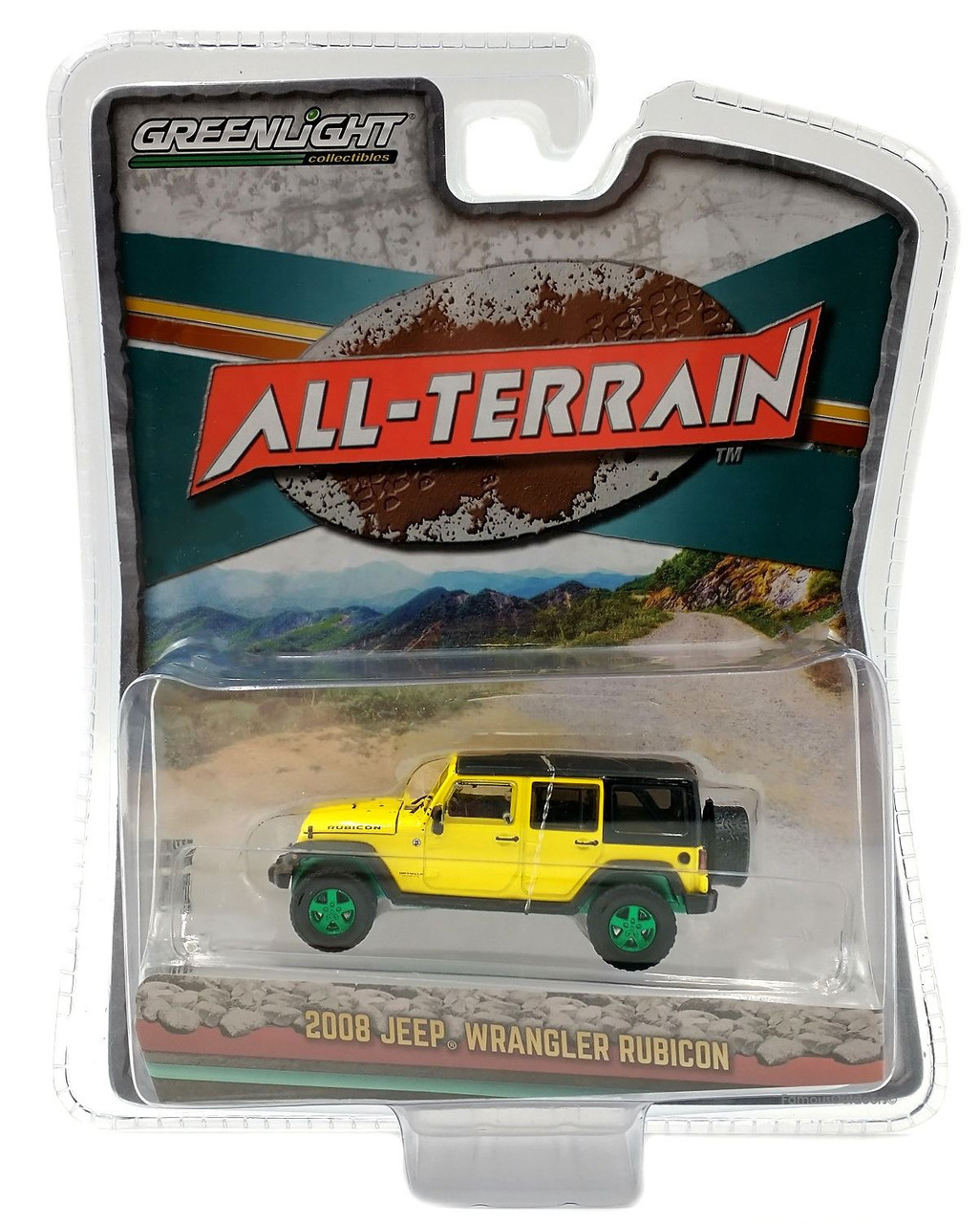 New Greenlight Diecast 1:64 Green Machine 2008 Jeep Wrangler Unlimited  Rubicon CHASE