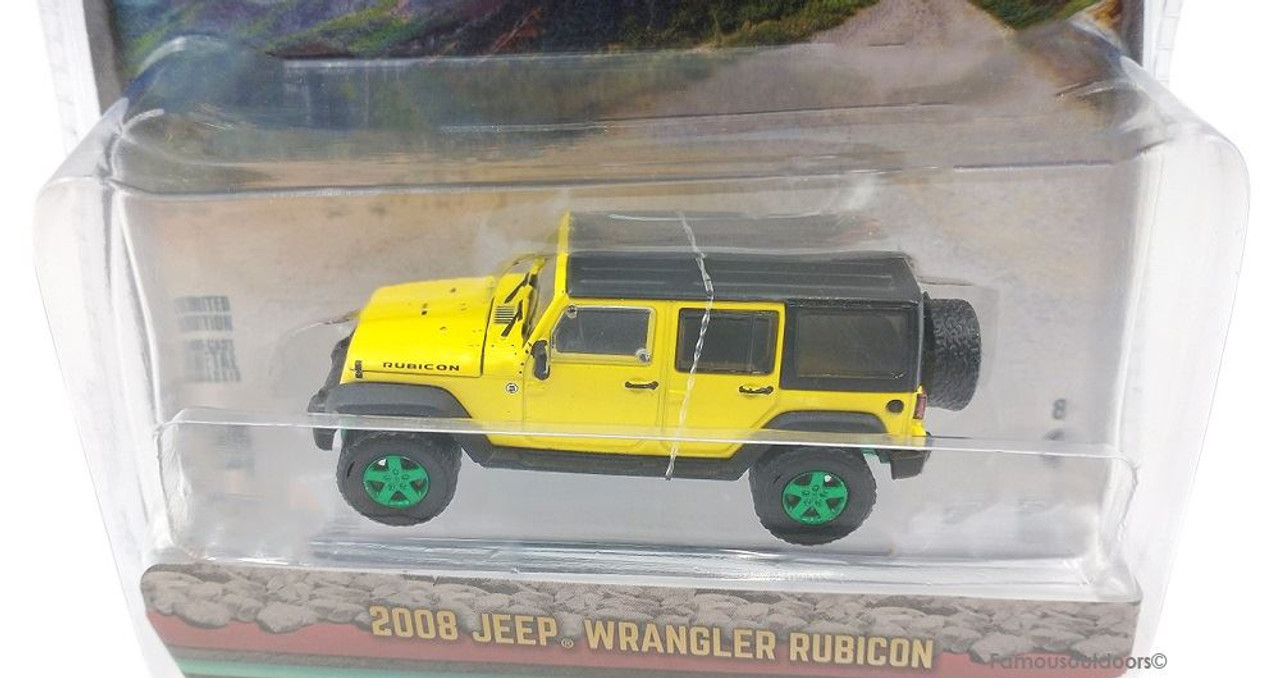 New Greenlight Diecast 1:64 Green Machine 2008 Jeep Wrangler Unlimited  Rubicon CHASE