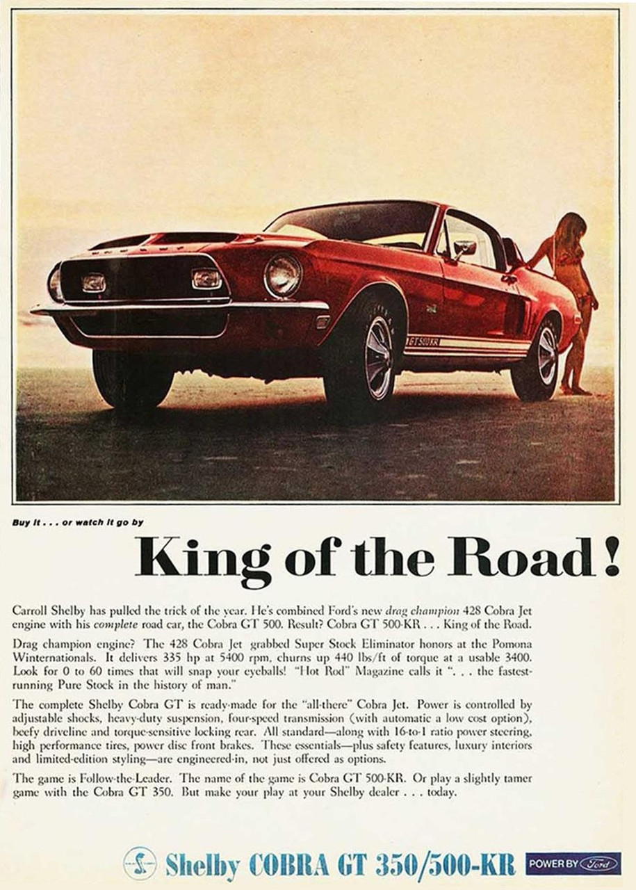 Ford Mustang Shelby GT 500KR King Of The Road 1968 – Miniature 1/18 Greenlight