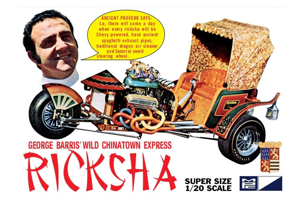 MPC 1:20 Scale George Barris Ricksha Show Rod Model Kit MPC965