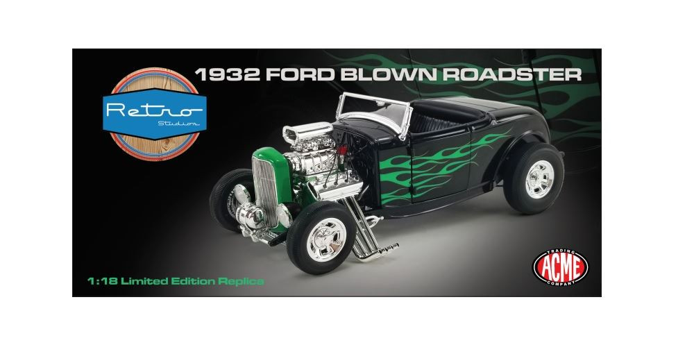 Acme Retro Studios Exclusive 1:18 Scale 1932 Ford Blown Hot Rod