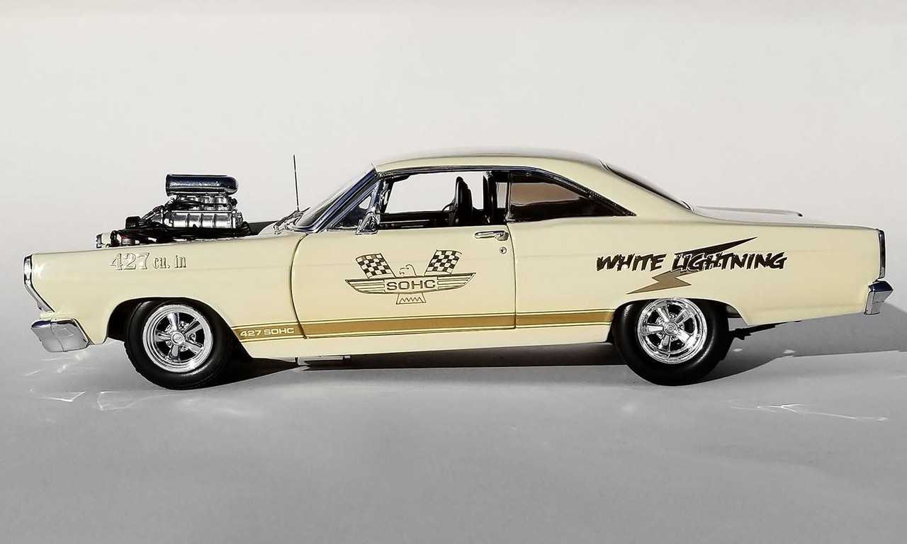 Acme Exclusive 1:18 Scale GMP 1967 Ford Fairlane 427 SOHC - White Lightning  18931